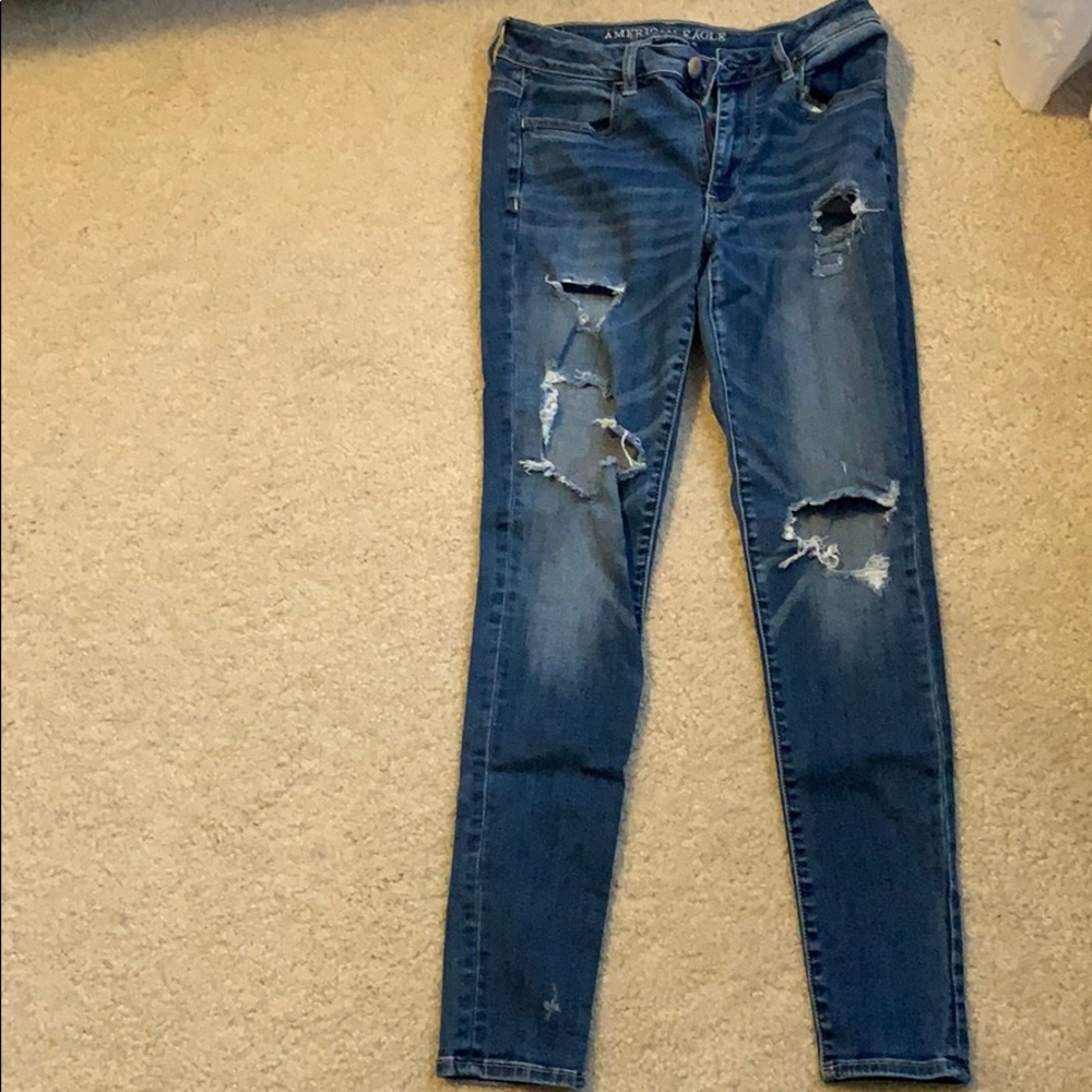 american eagle super stretch jeans